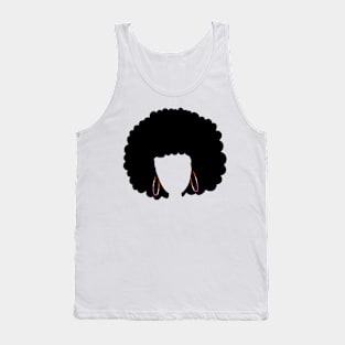 Lesbian Flag Afro Tank Top